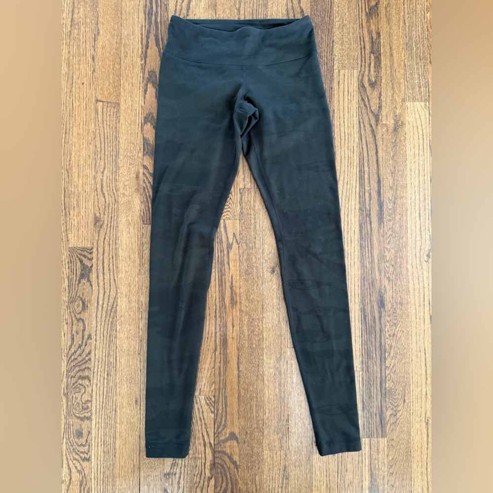 lululemon athletica Dark Green Camo Leggings